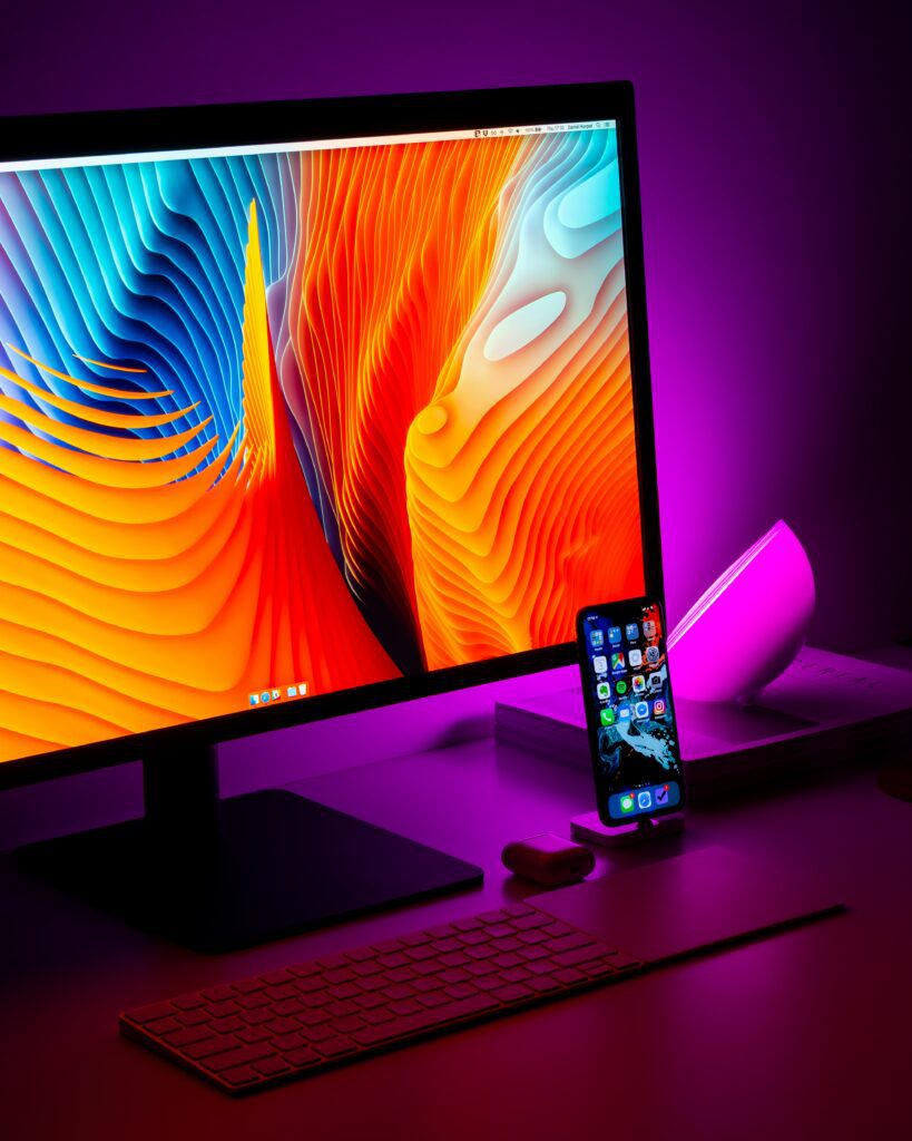 Philips Hue hinter Bildschirm